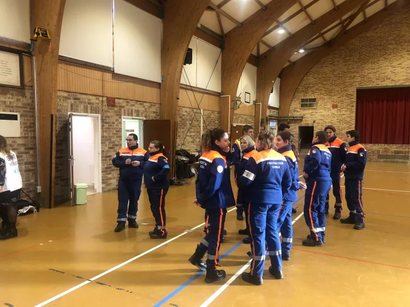 Les professionnels du SAMU et de la protection civile